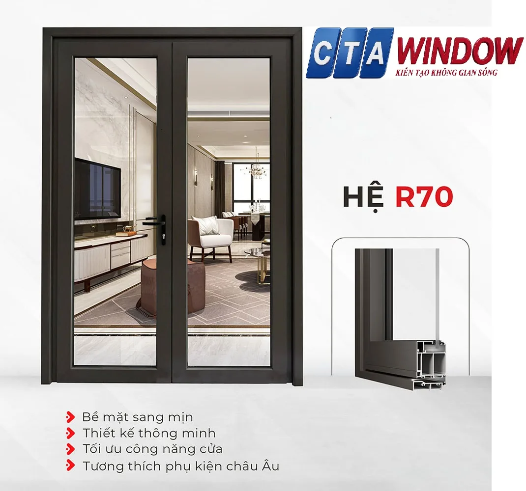 Cửa Nhôm Maxpro JP Hệ 70 – Dòng Đặc Biệt