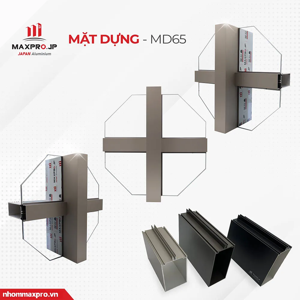 Mặt dựng nhôm MAXPRO JP Hệ 65